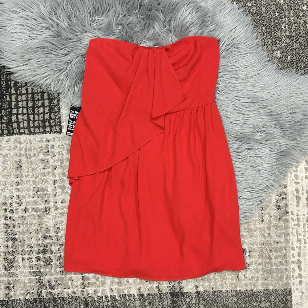 Express Women's Red Strapless Mini Dress Size 6 New With Tags ($69.90)